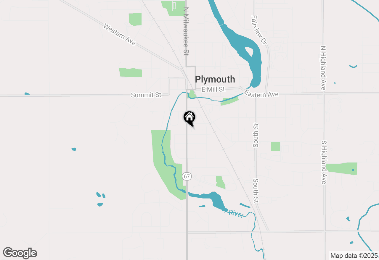 Map of 221 S Milwaukee St, Plymouth, WI 53073