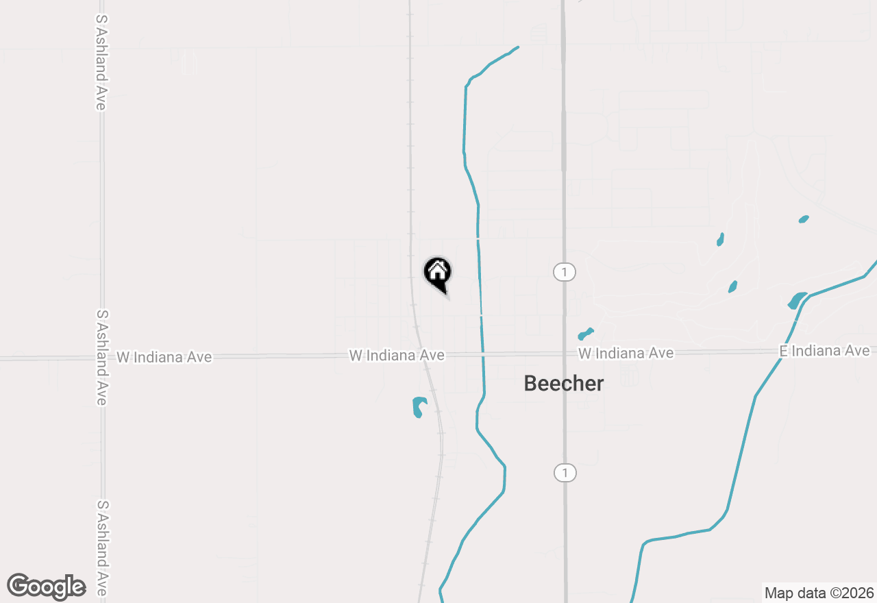 Map of 618 Woodward Street, Beecher, IL 60401