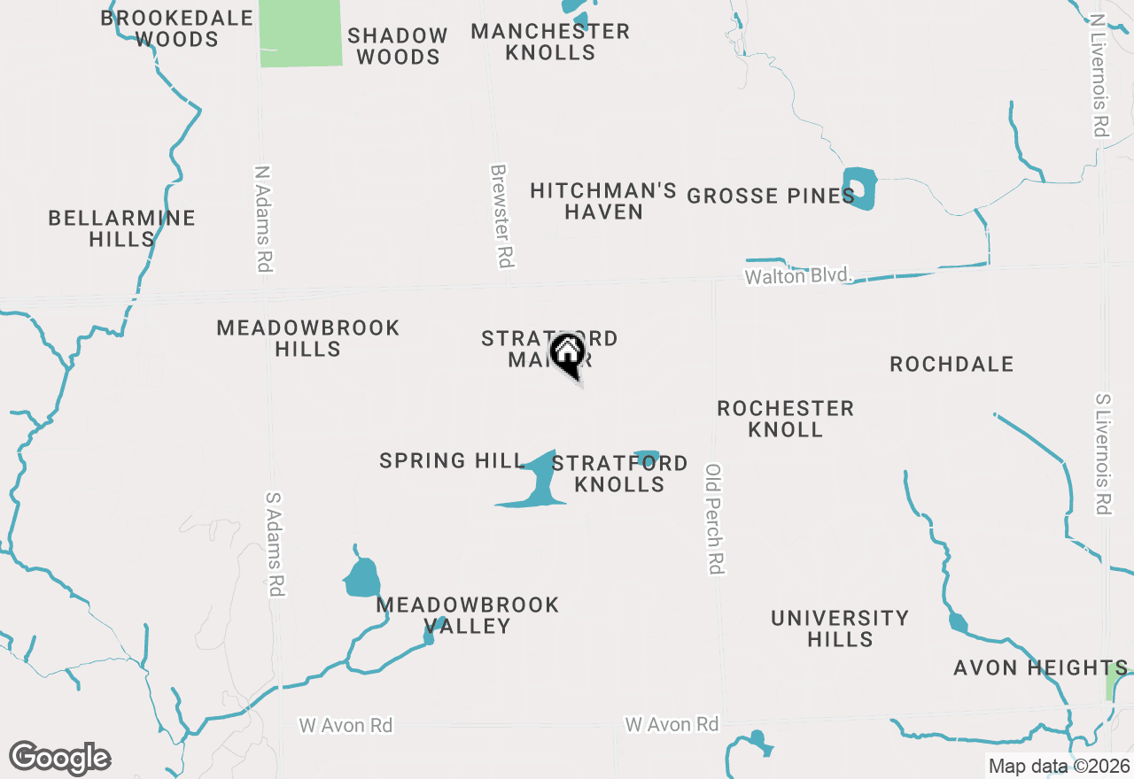 Map of 2355 Hillendale Drive, Rochester Hills, MI 48309