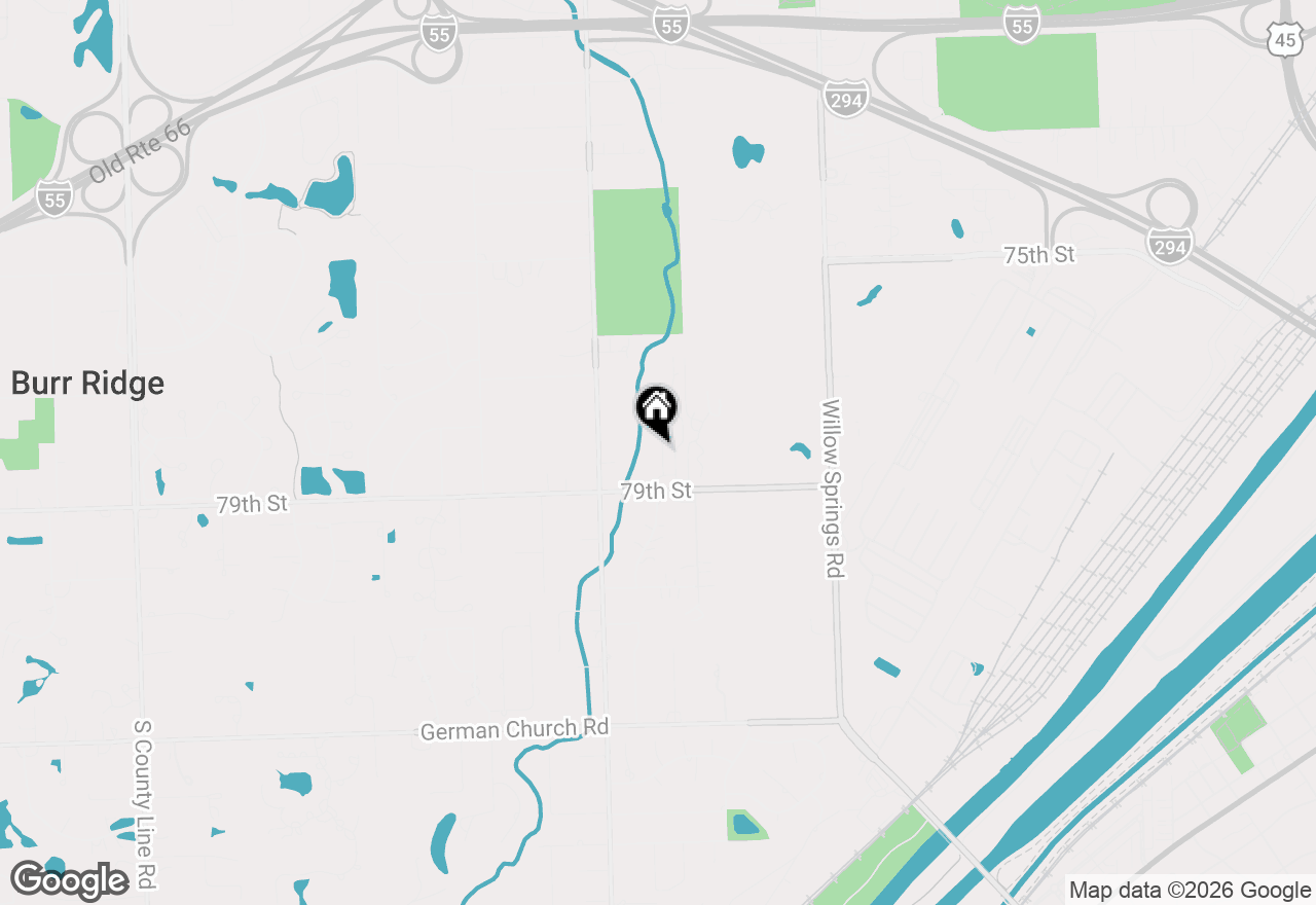 Map of 215 Wildflower Lane, La Grange, IL 60525