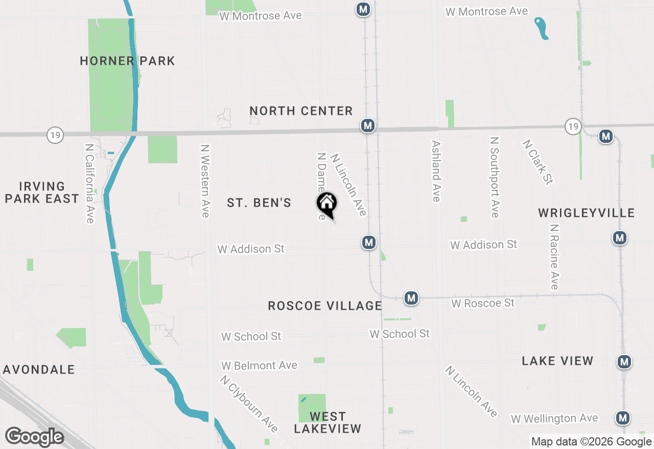 Map of 3647 N Damen Avenue #3, Chicago, IL 60618