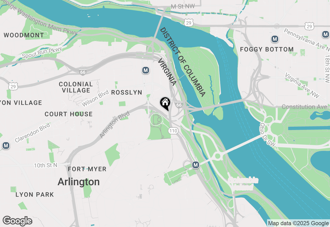 Map of 1021 Arlington Boulevard #616, Arlington, VA 22209