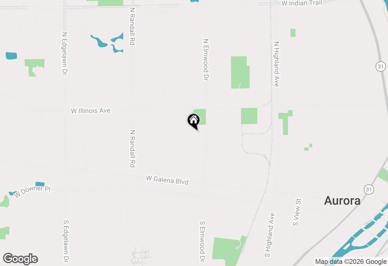 Map of 1039 S Pleasure Court, Aurora, IL 60506