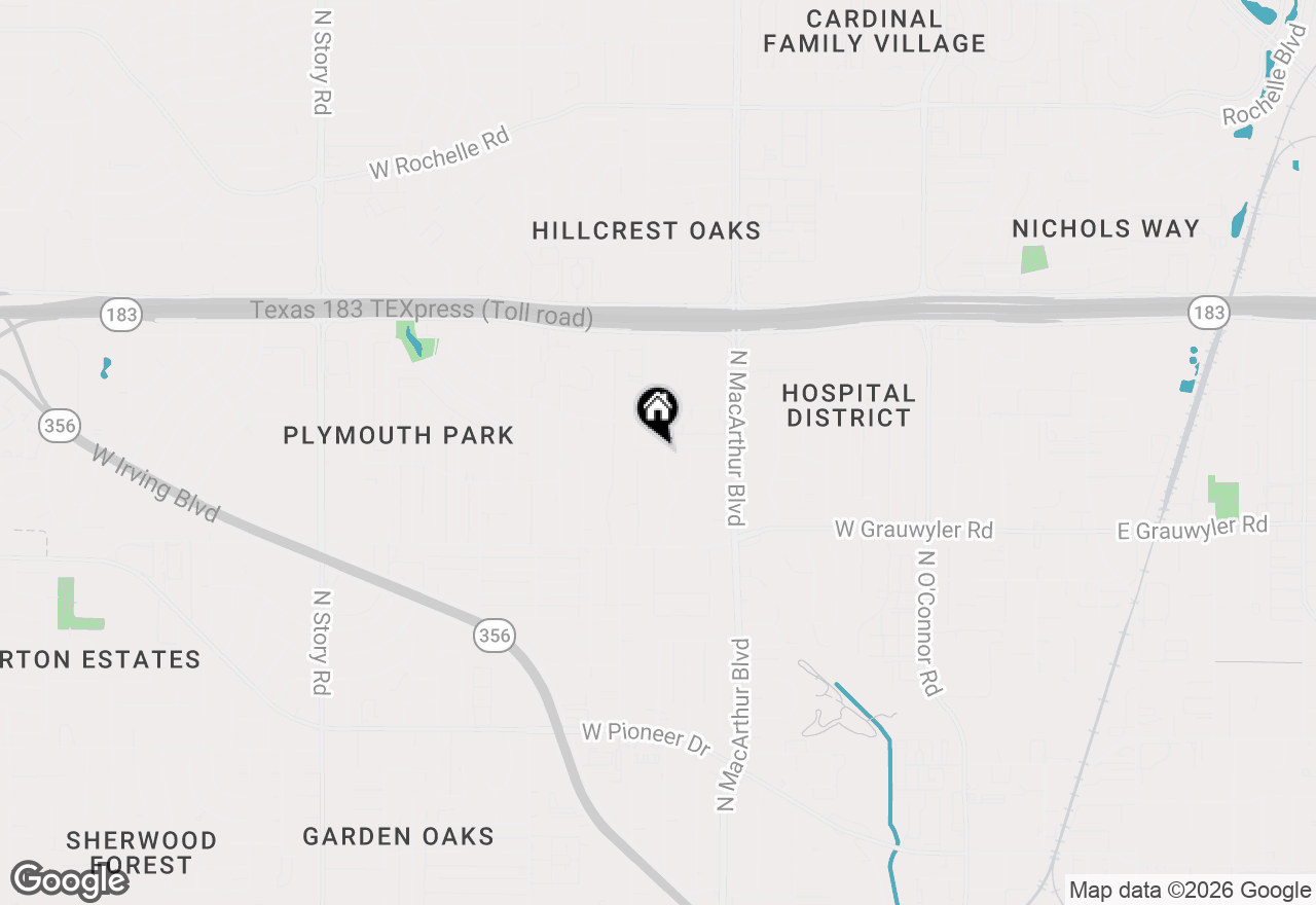 Map of 1717 Live Oak Drive, Irving, TX 75061