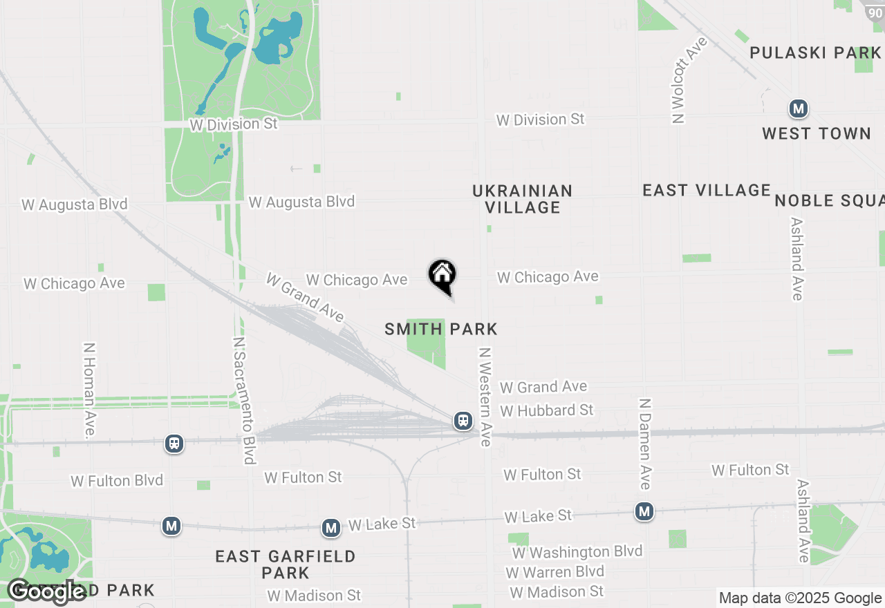 Map of 2501 W Superior Street, Chicago, IL 60612