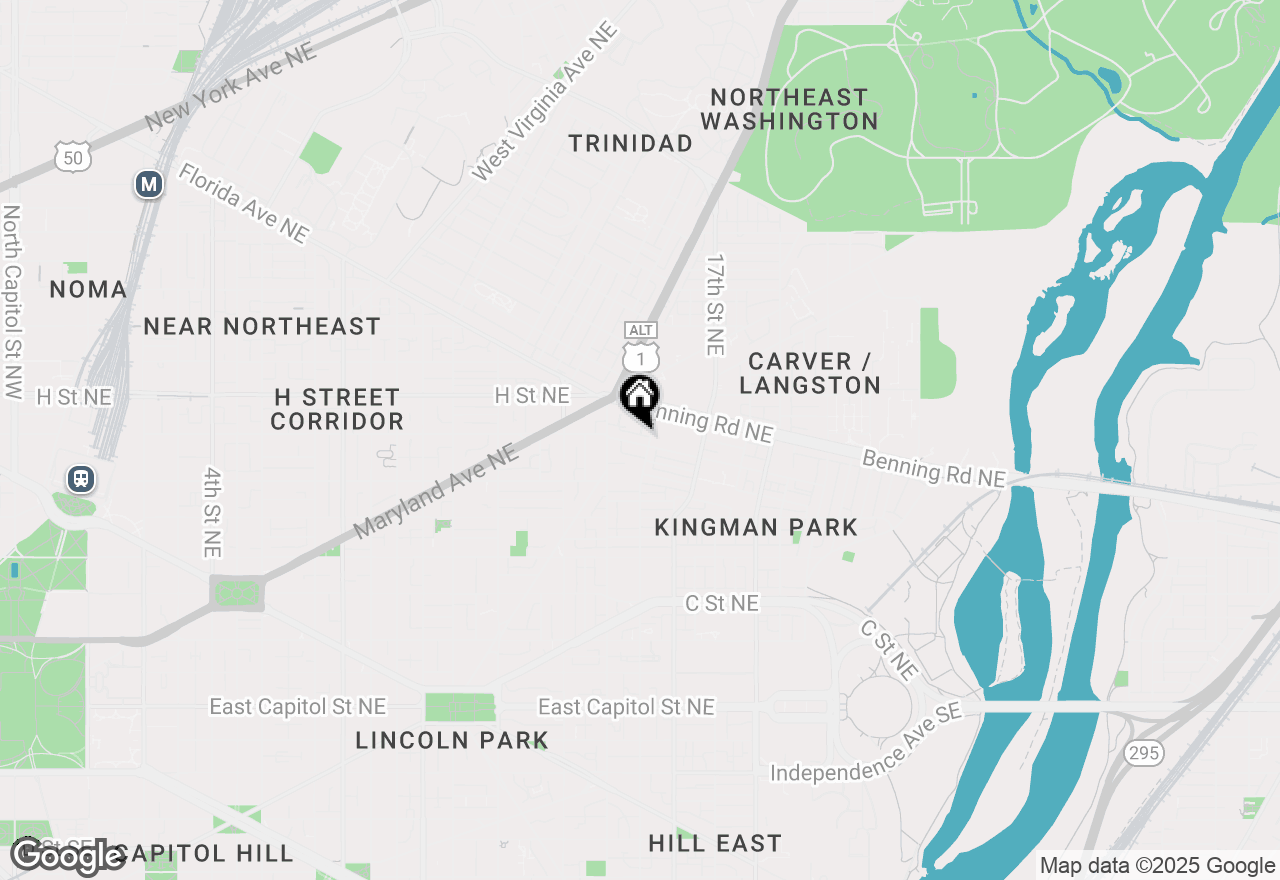 Map of 1528 Gales Street Ne, Washington, DC 20002