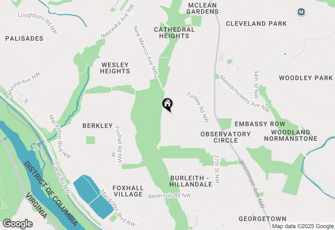 Map of 2504 41st Street Nw, Washington, DC 20007