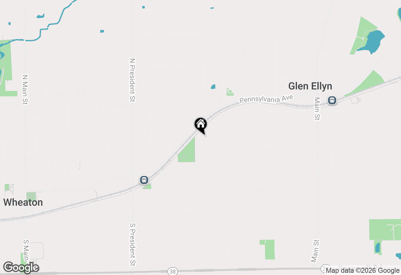 Map of 572 Glendale Avenue, Glen Ellyn, IL 60137