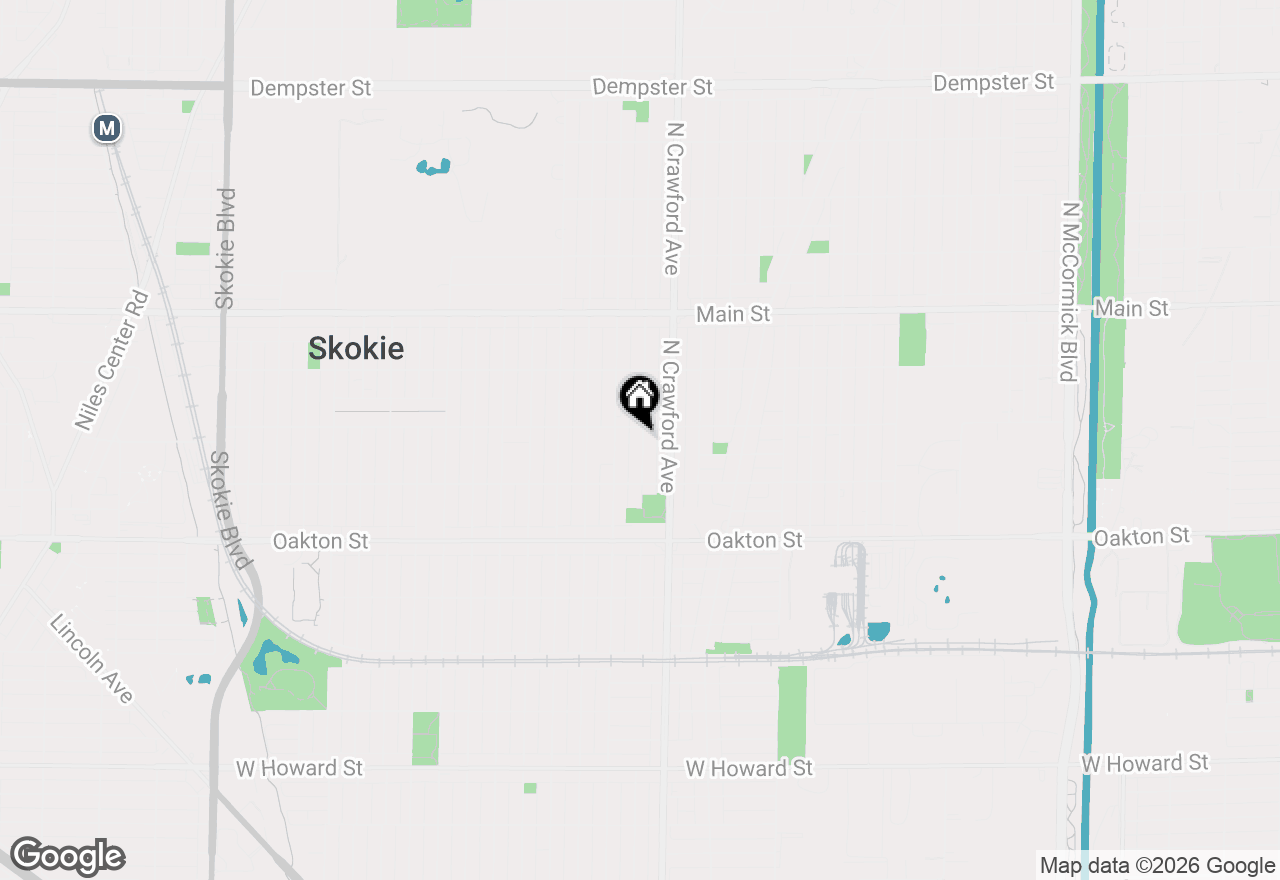 Map of 8144 Keystone Avenue, Skokie, IL 60076