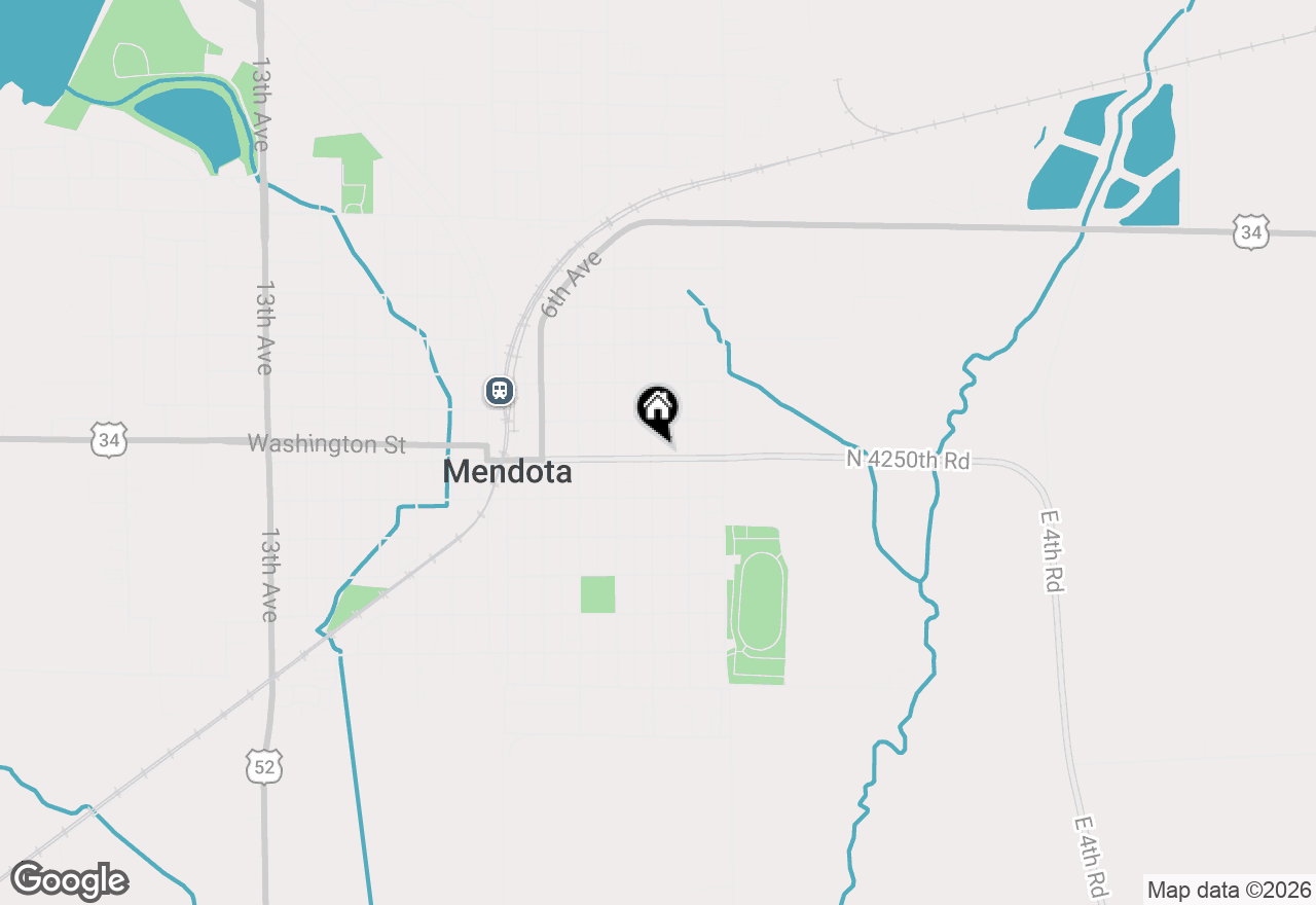 Map of 210 6th Street, Mendota, IL 61342