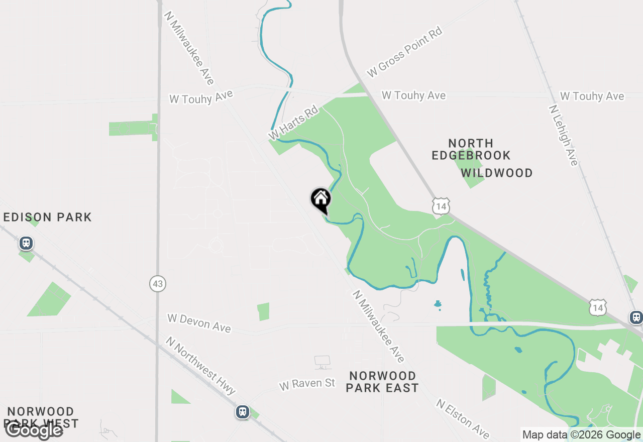 Map of 6755 N Milwaukee Avenue #303, Niles, IL 60714