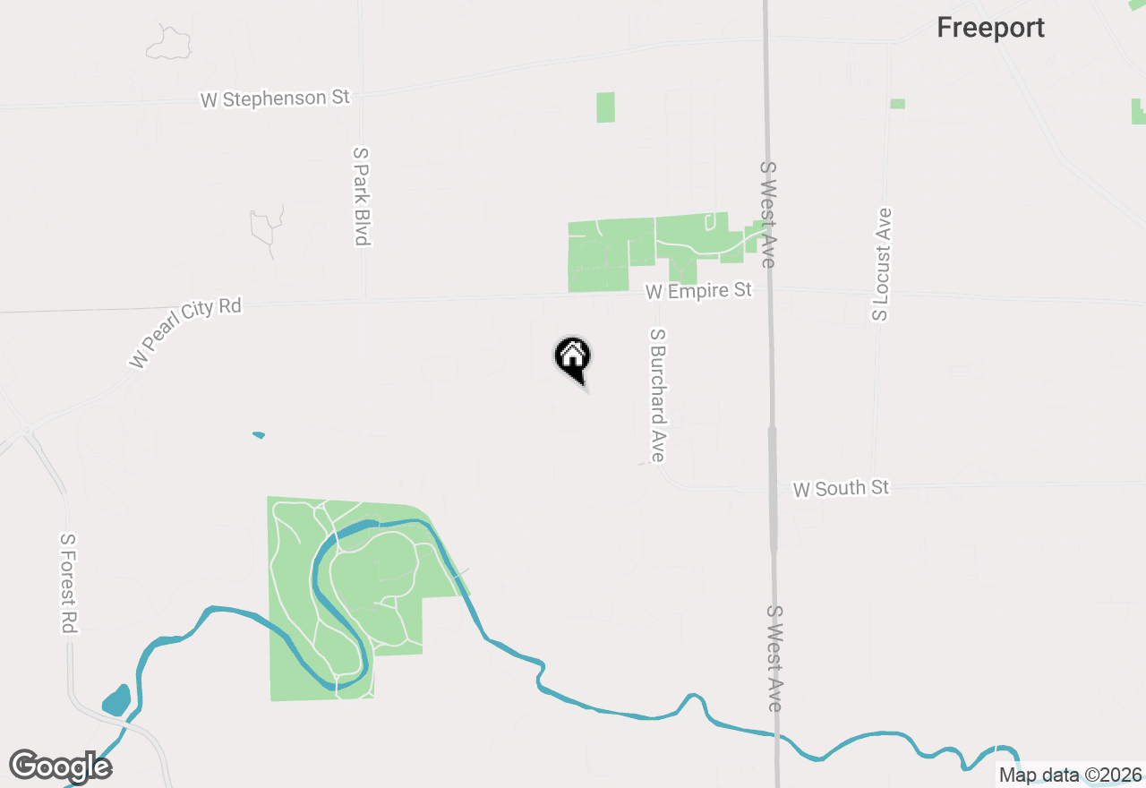 Map of 1470 S Demeter Drive, Freeport, IL 61032