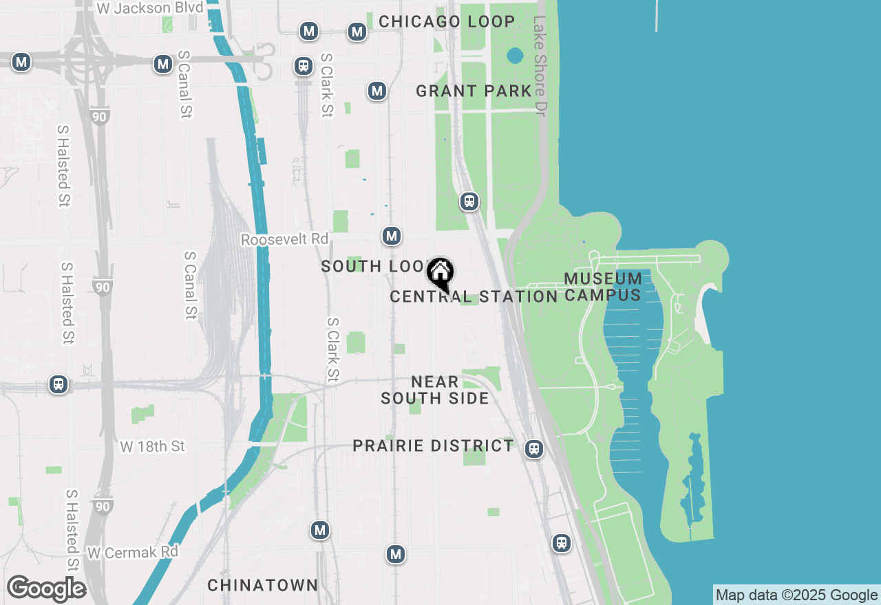 Map of 100 E 14th Street #1502, Chicago, IL 60605