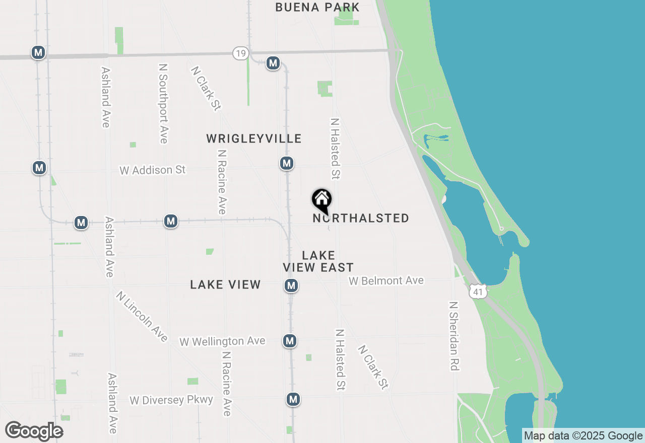 Map of 832 W Roscoe Street #2, Chicago, IL 60657