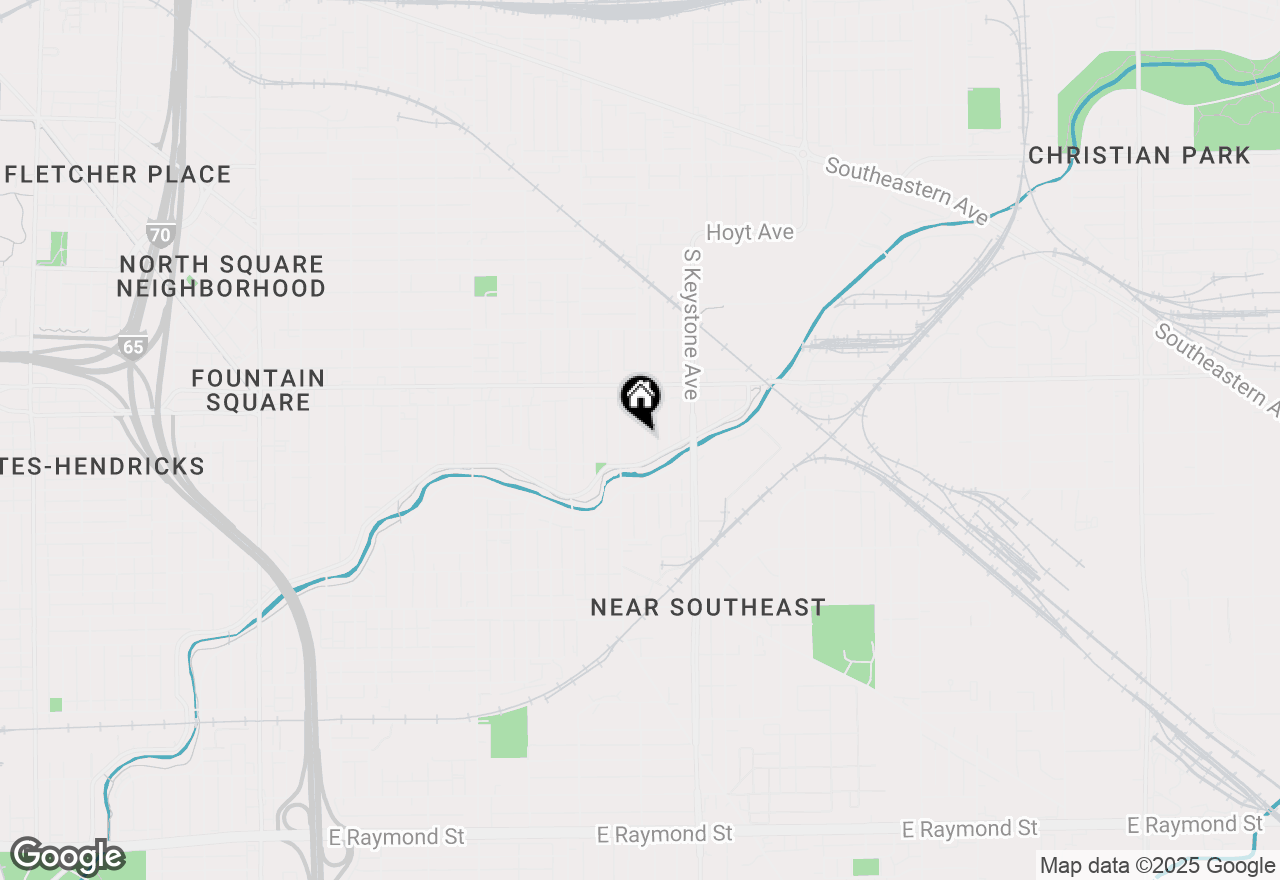 Map of 1226 Saint Paul Street, Indianapolis, IN 46203