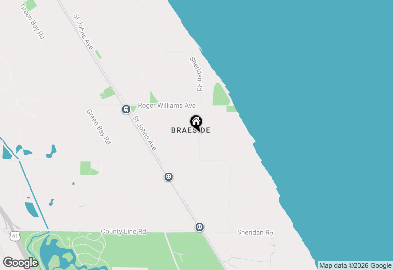 Map of 550 Sheridan Road, Highland Park, IL 60035