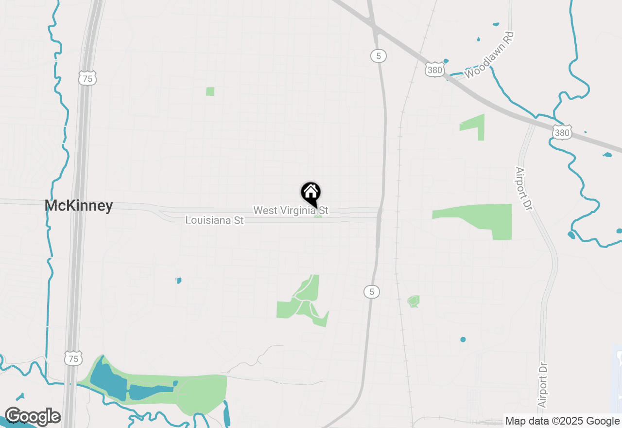 Map of 105 N Benge Street, Mckinney, TX 75069