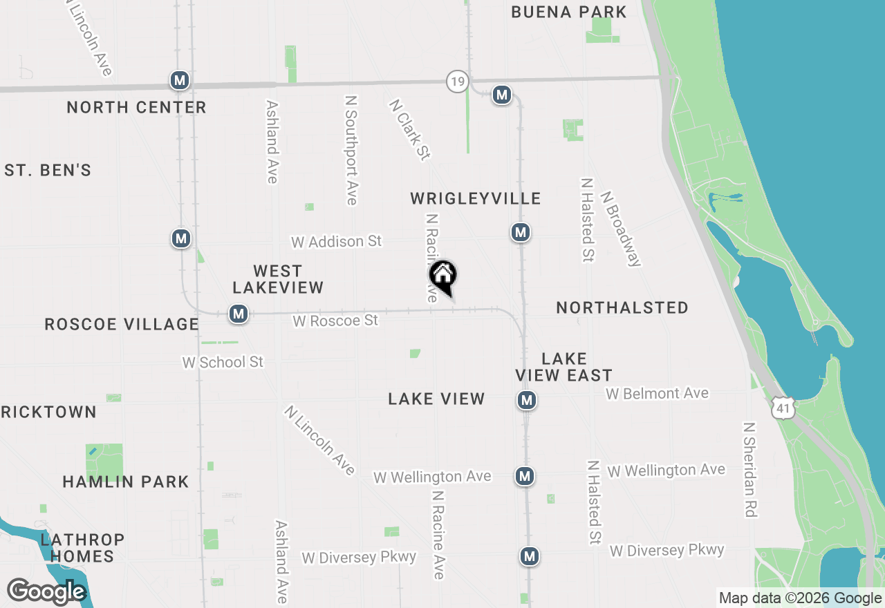 Map of 1145 W Newport Avenue #N, Chicago, IL 60657