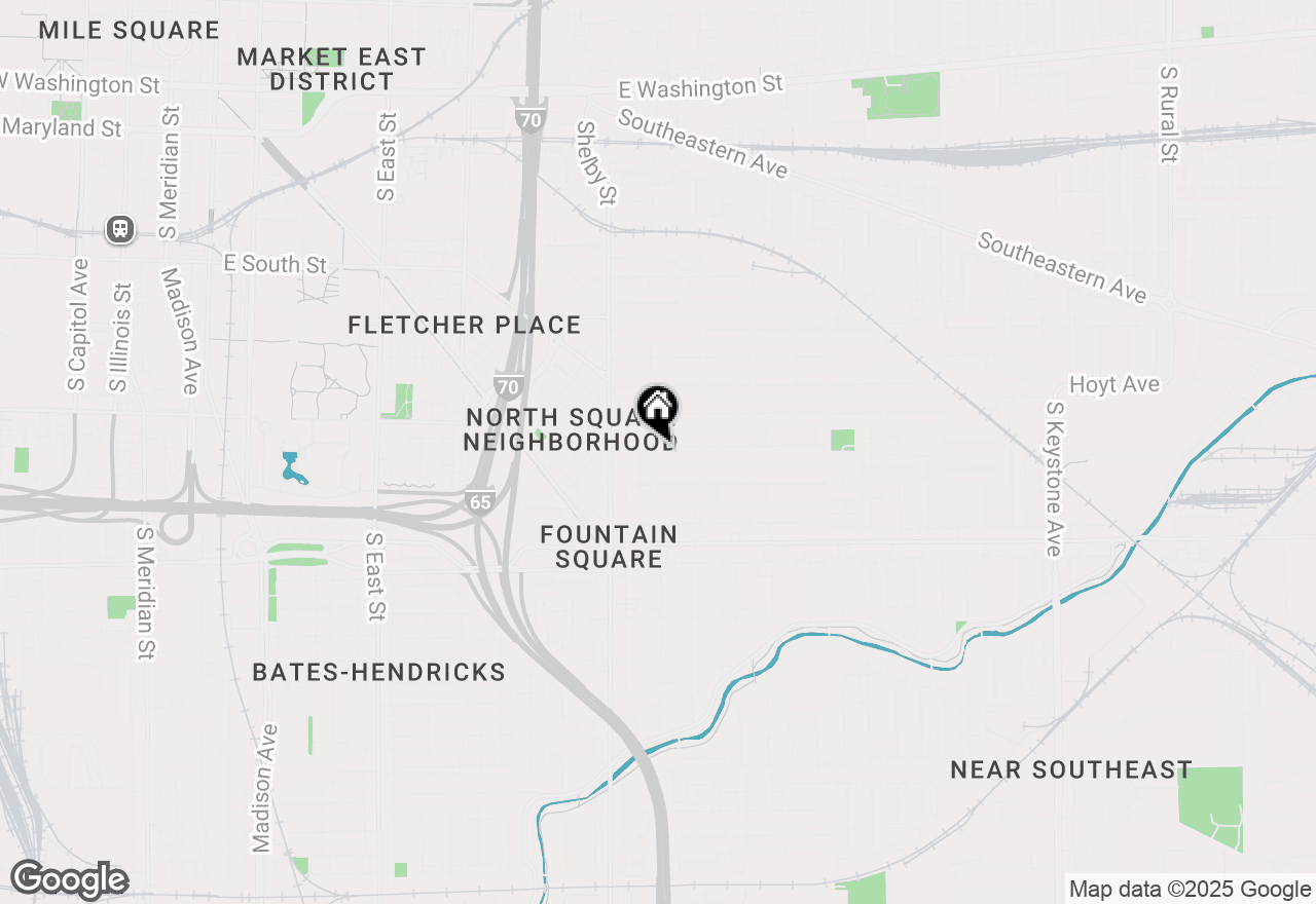 Map of 829 Olive Street, Indianapolis, IN 46203