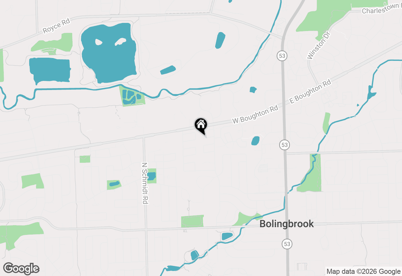 Map of 319 Dean Circle, Bolingbrook, IL 60440