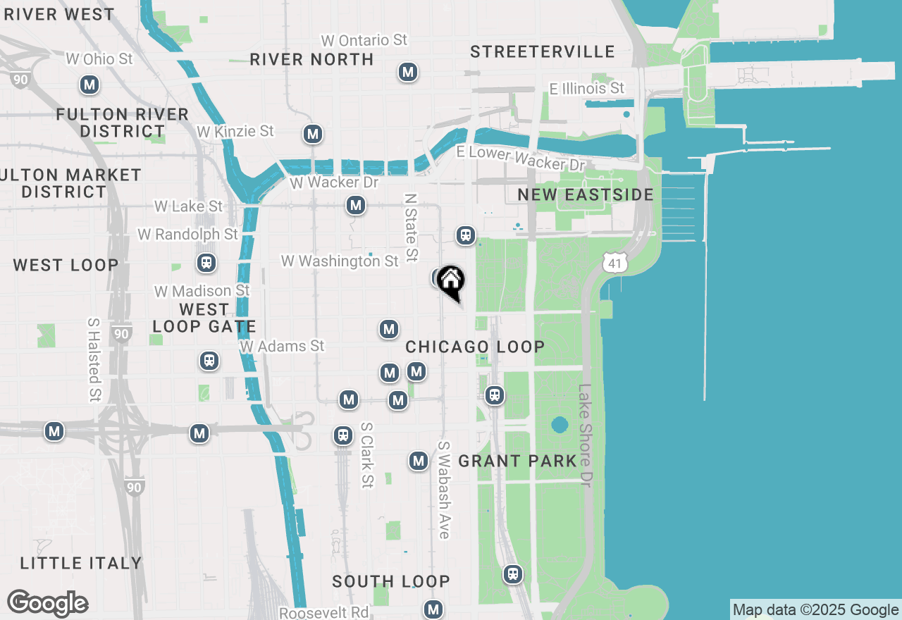 Map of 60 E Monroe Street #2307, Chicago, IL 60603