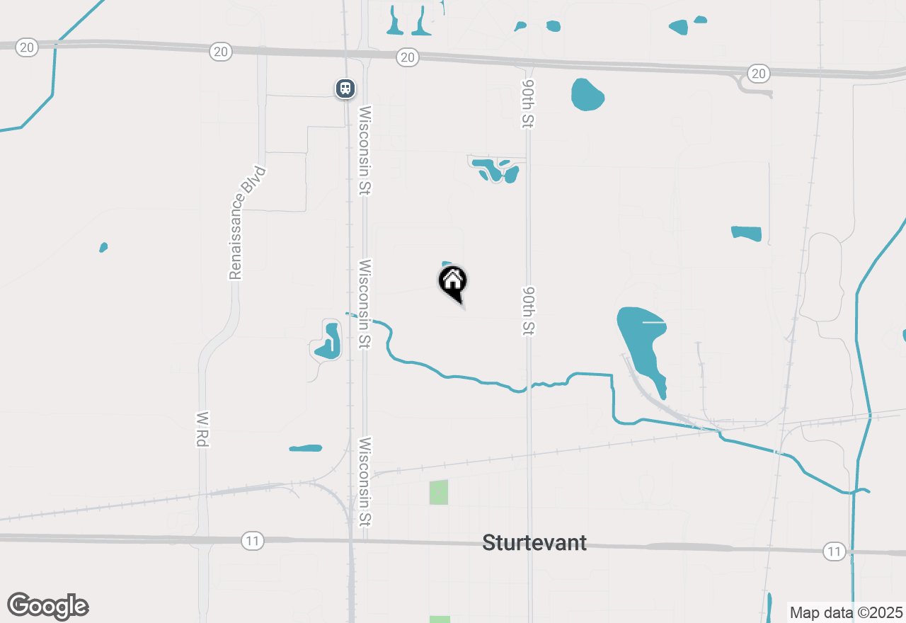 Map of 9338 Florence Dr #9340, Sturtevant, WI 53177