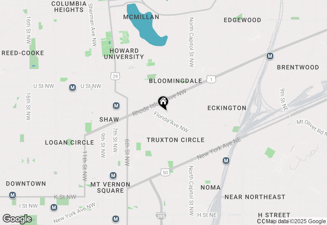 Map of 159 Randolph Place Nw, Washington, DC 20001
