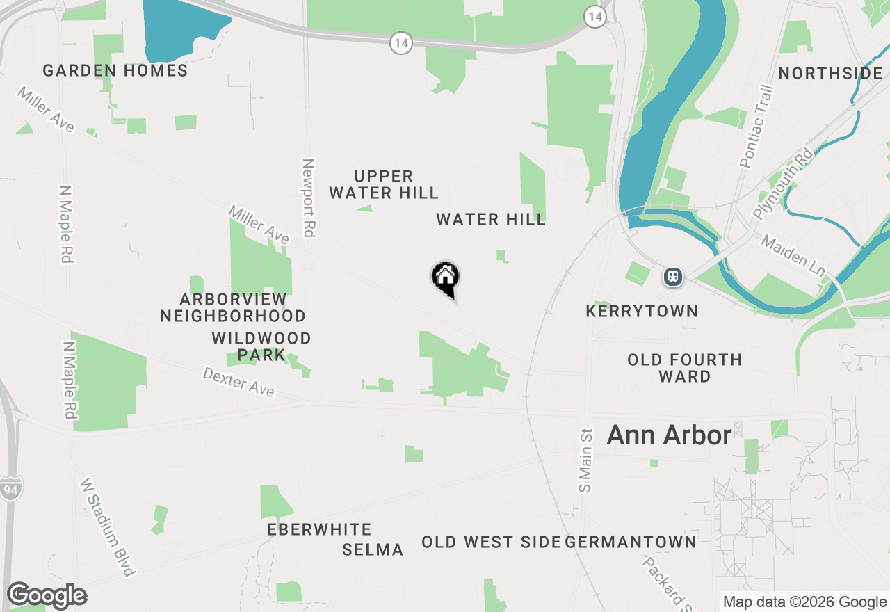 Map of 603 Gott Street, Ann Arbor, MI 48103