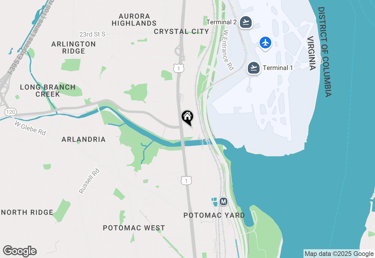 Map of 3600 S Glebe Road #326W, Arlington, VA 22202