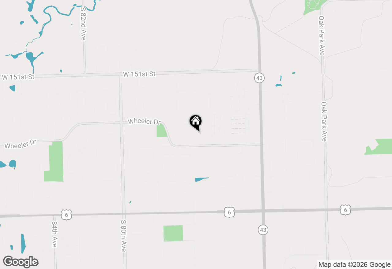 Map of 7545 Halesia Court, Orland Park, IL 60462