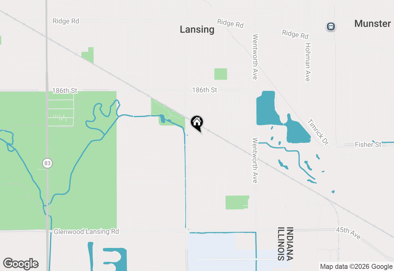 Map of 18837 W Louise Drive, Lansing, IL 60438