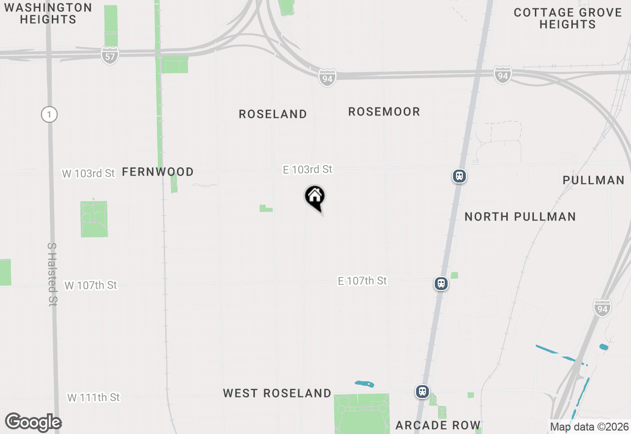 Map of 117 E 104th Place, Chicago, IL 60628