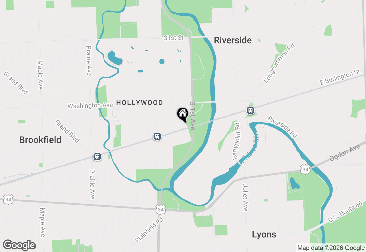 Map of 175 W Burlington Street, Riverside, IL 60546