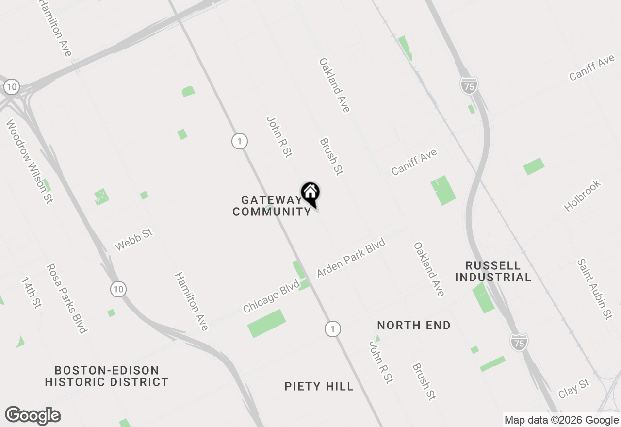 Map of 137 Trowbridge Street, Detroit, MI 48202