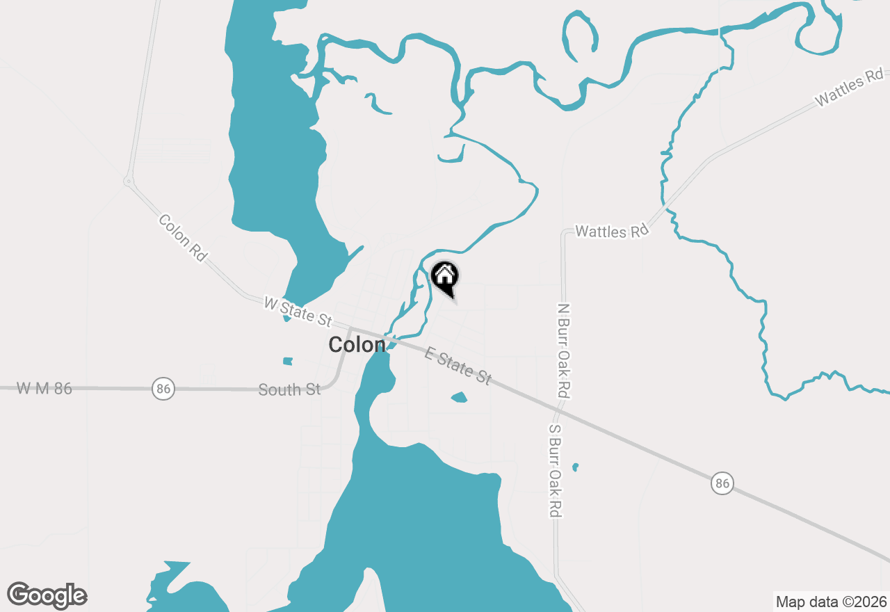 Map of 407 Barry Street, Colon, MI 49040