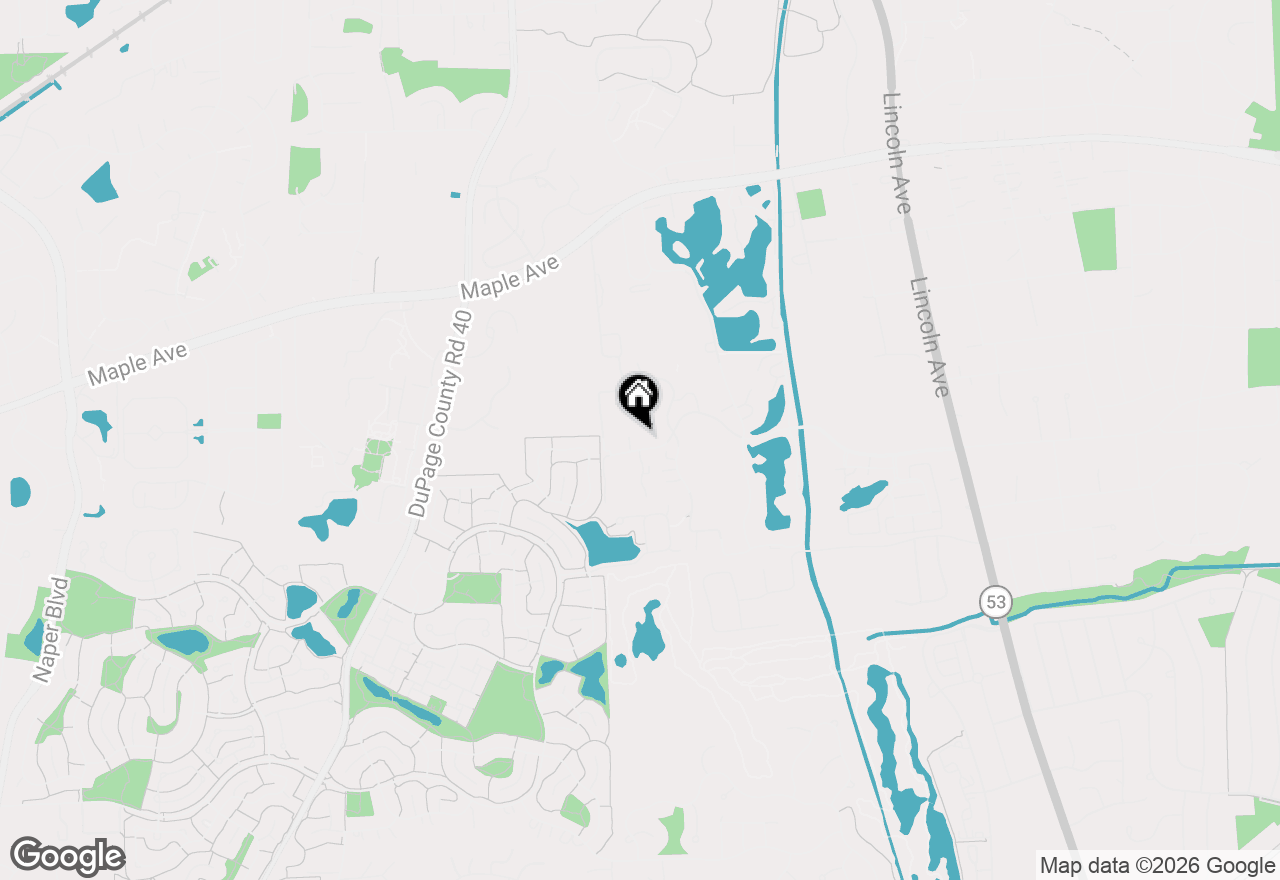 Map of 1811 Four Lakes Avenue #1A, Lisle, IL 60532