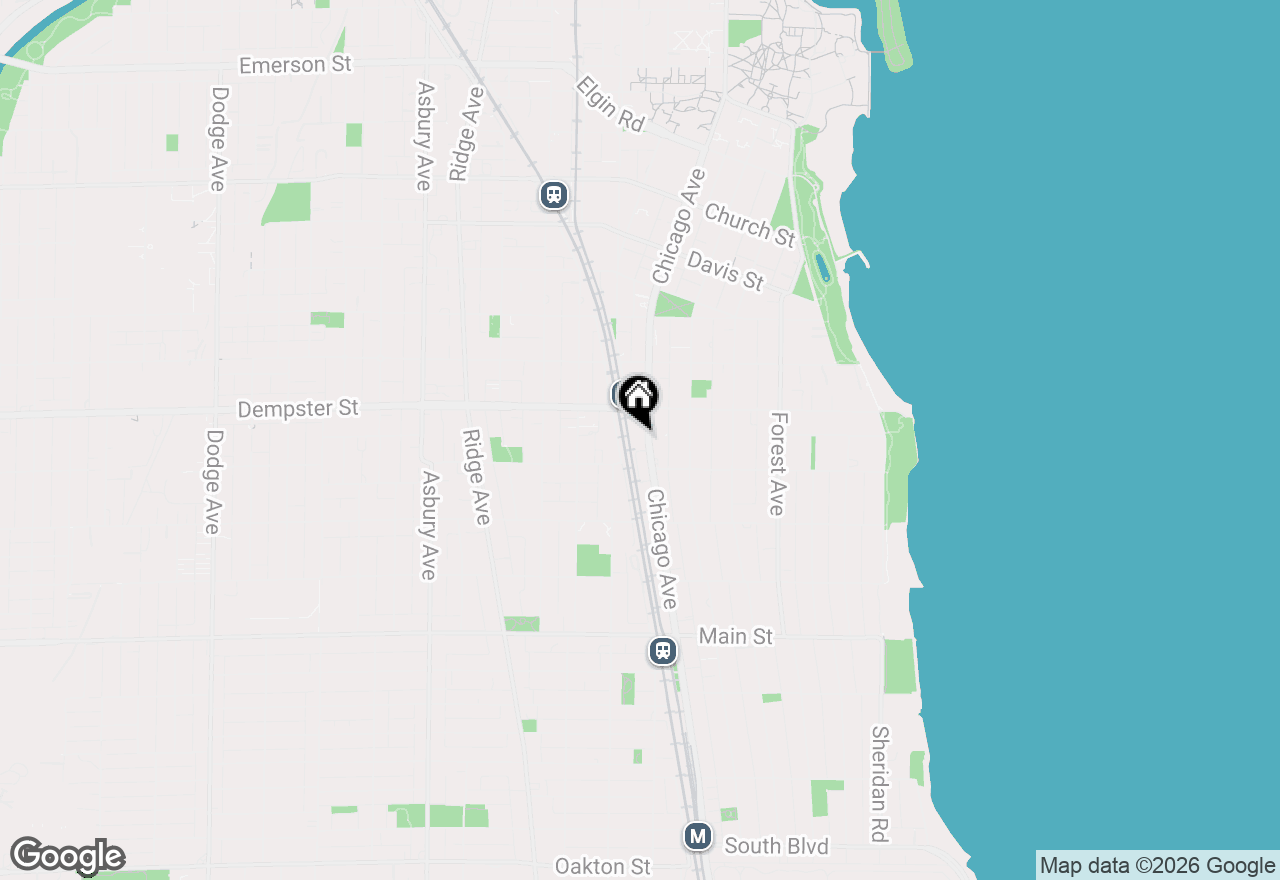 Map of 1236 Chicago Avenue #403, Evanston, IL 60202