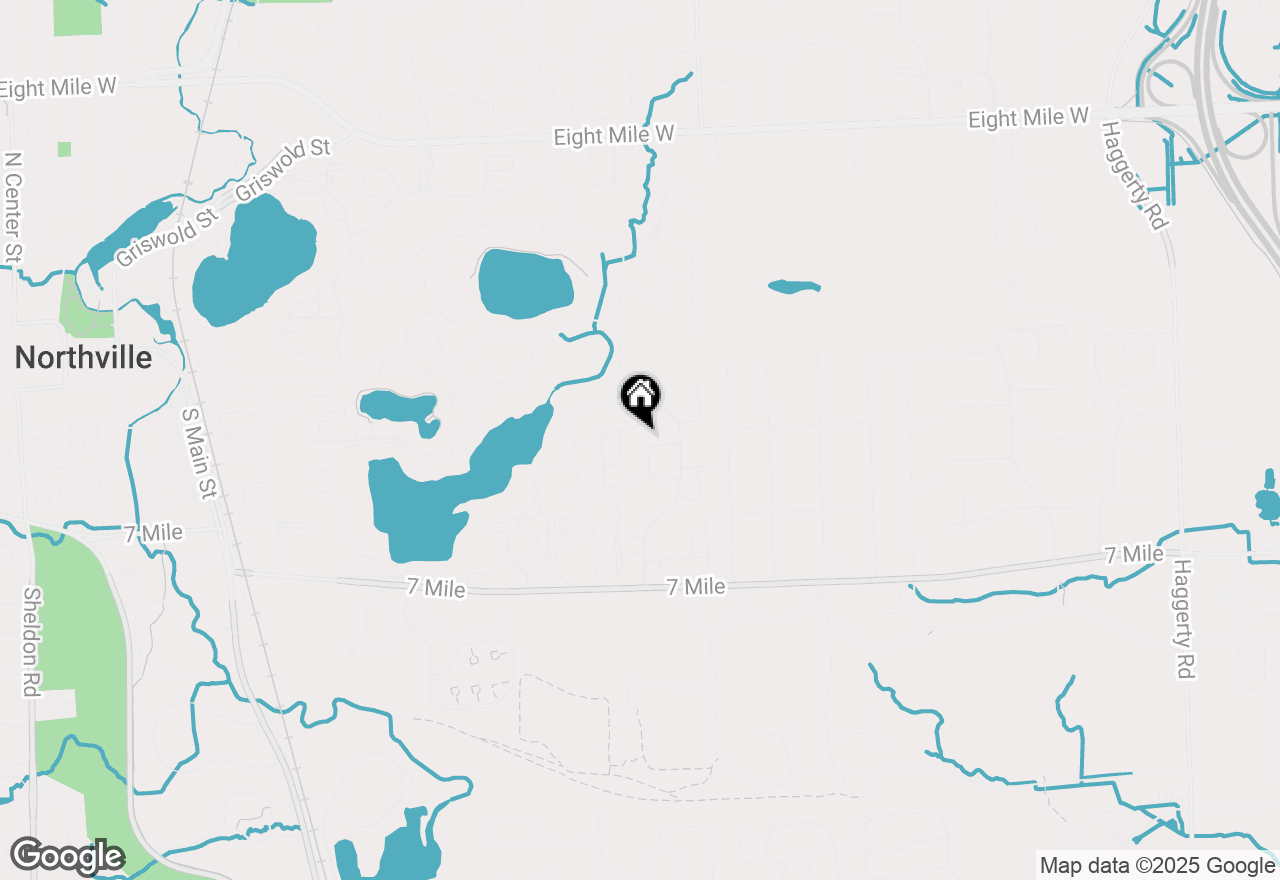 Map of 19687 Northridge Drive, Northville, MI 48167