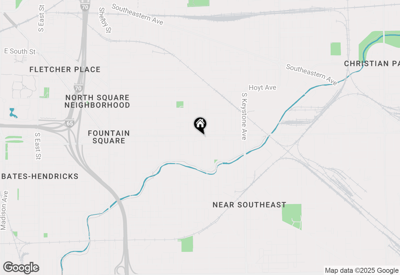 Map of 1921 Prospect Street, Indianapolis, IN 46203