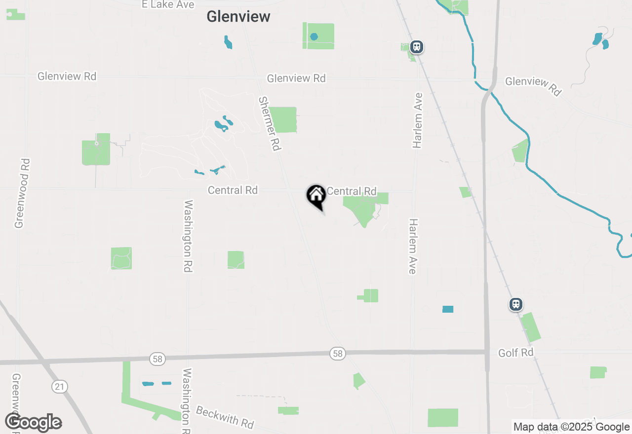 Map of 440 Briarhill Lane, Glenview, IL 60025