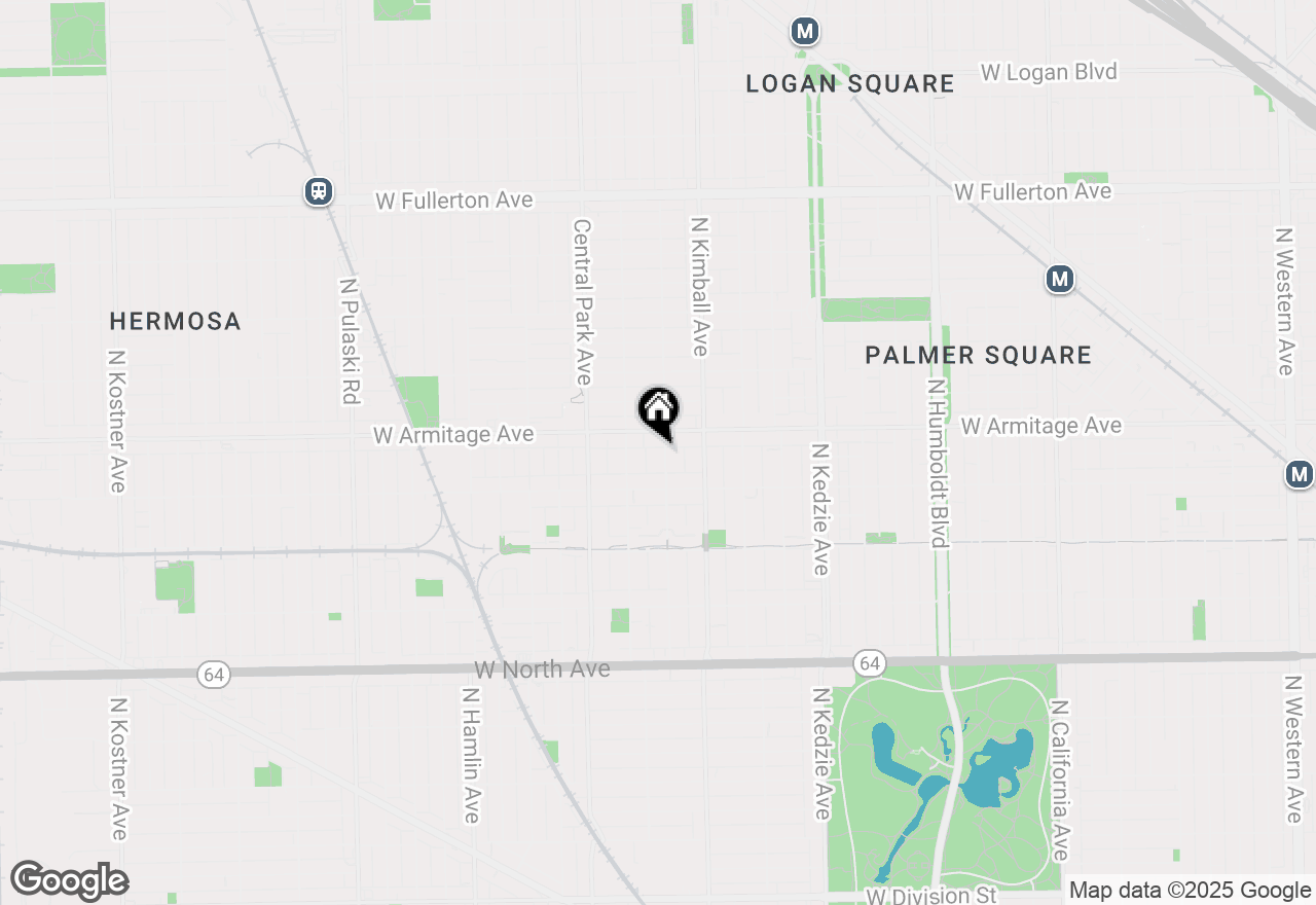 Map of 1936 N Saint Louis Avenue #3, Chicago, IL 60647