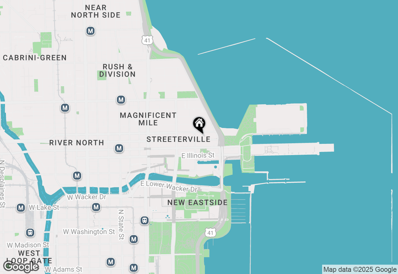 Map of 400 E Ohio Street #2302, Chicago, IL 60611