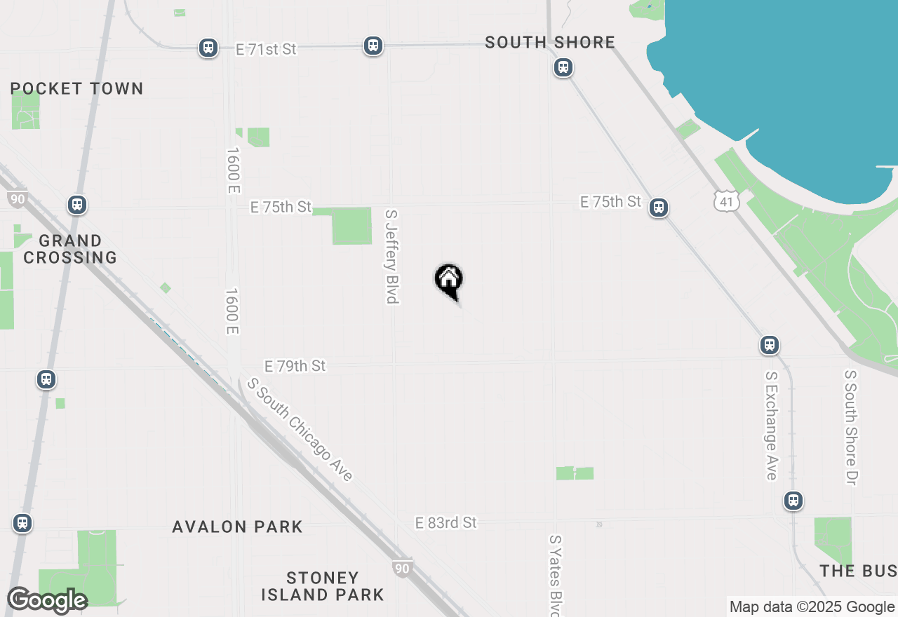 Map of 7738 S Merrill Avenue, Chicago, IL 60649