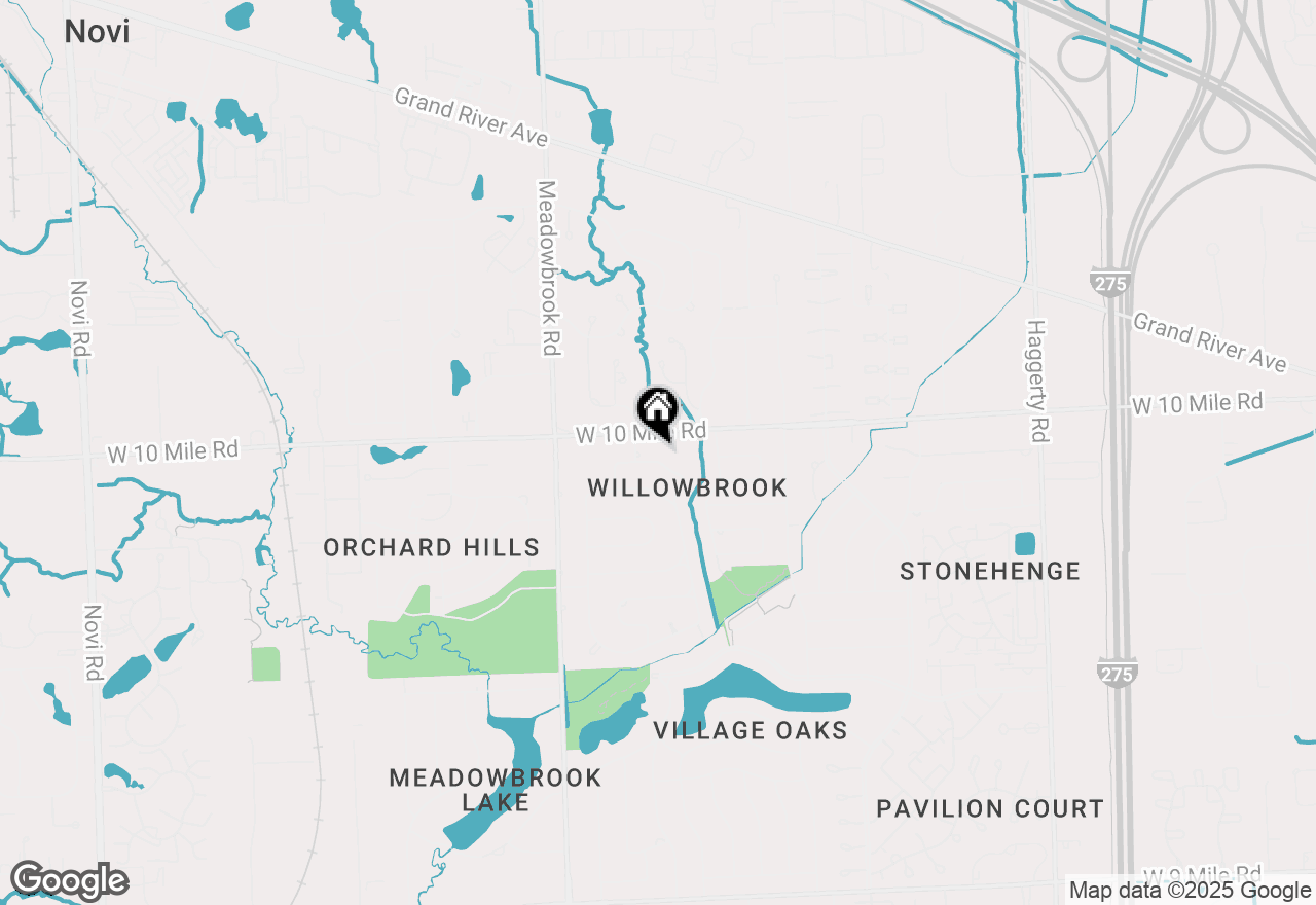 Map of 23948 E Le Bost Drive, Novi, MI 48375