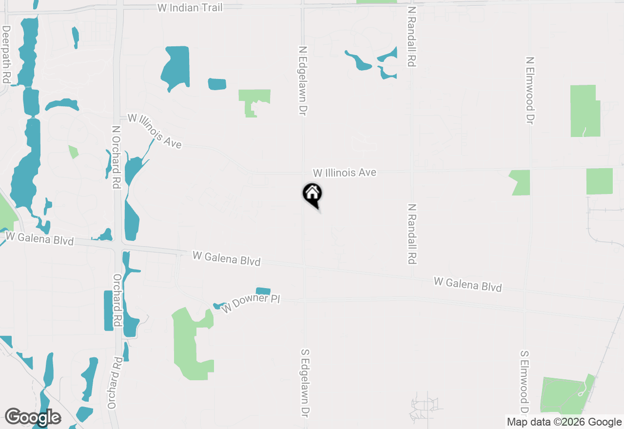 Map of 1734 Rosedale Court, Aurora, IL 60506