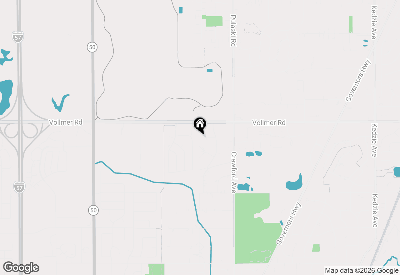 Map of 4121 Sunset Road, Matteson, IL 60443