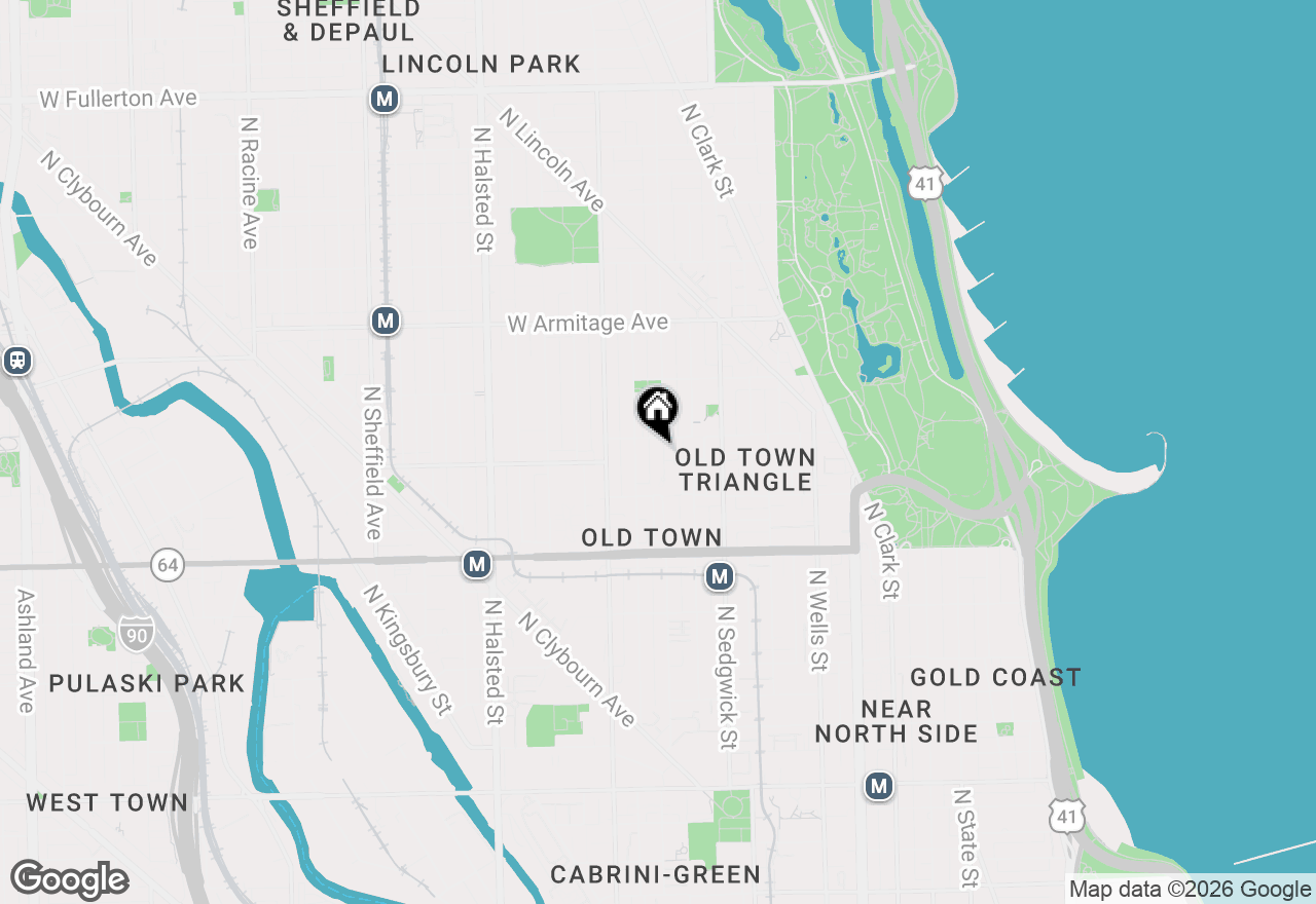 Map of 1746 N Cleveland Avenue #A, Chicago, IL 60614