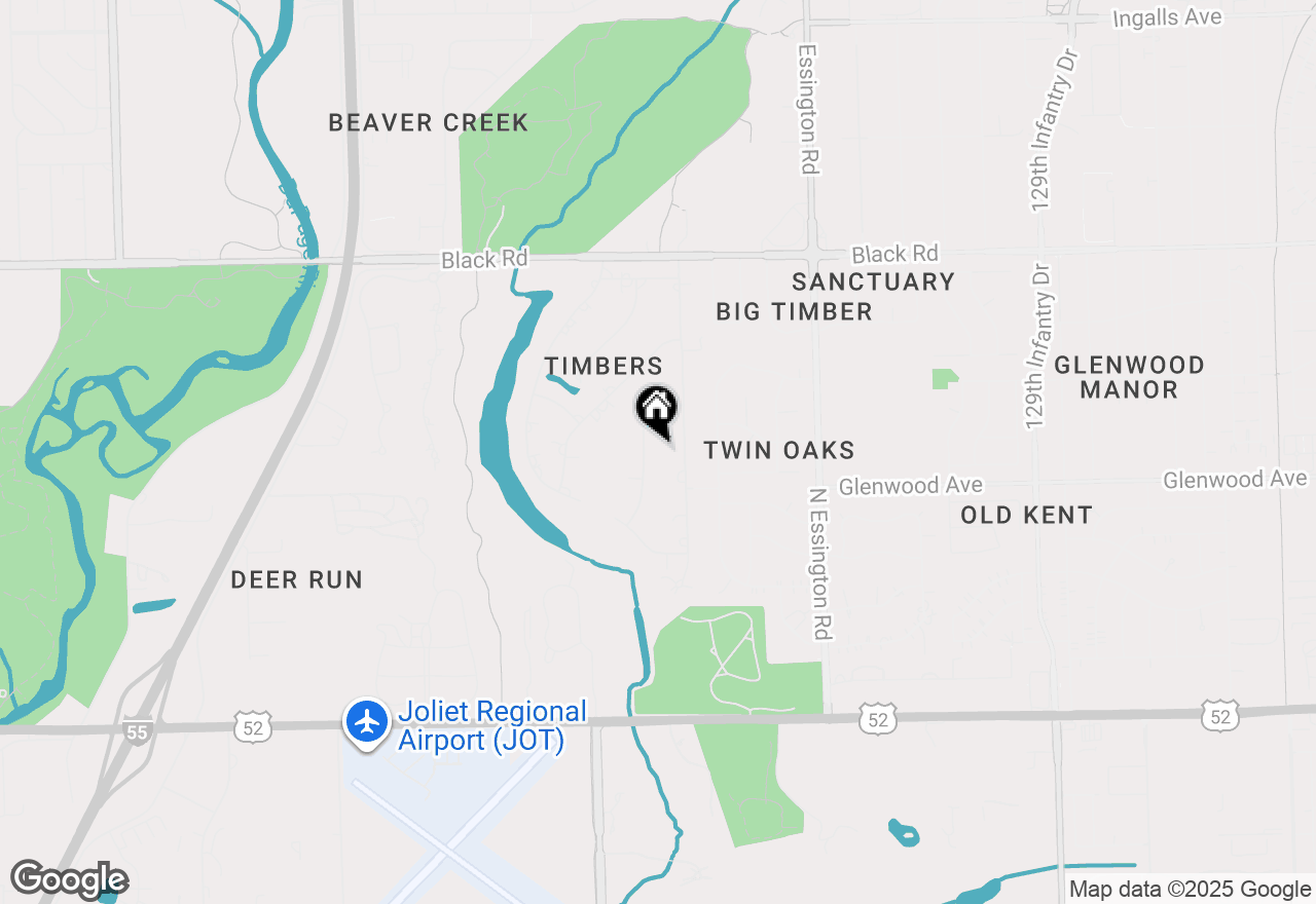 Map of 410 Rollingwood Lane, Joliet, IL 60431