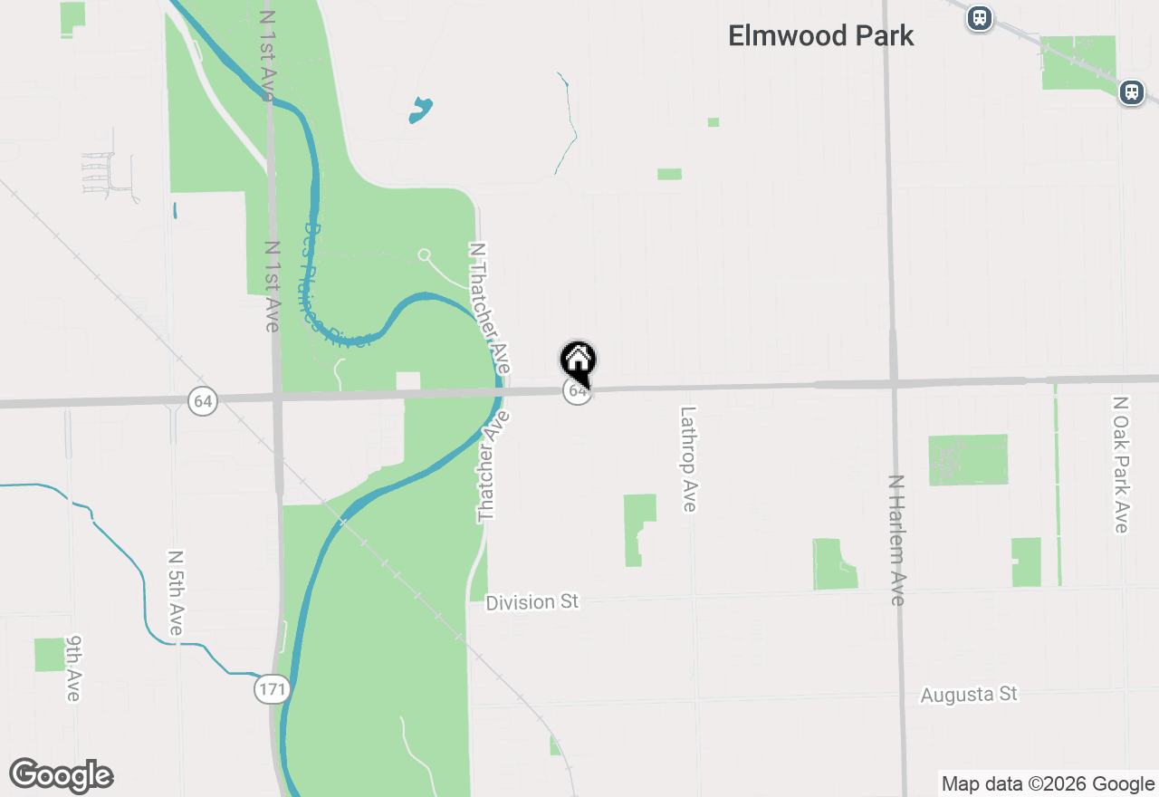 Map of 1540 Park Avenue #3D, River Forest, IL 60305