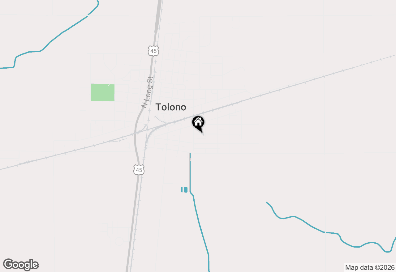 Map of 405 E Larmon Street, Tolono, IL 61880